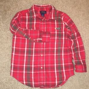 Ralph Lauren Red Flannel button down